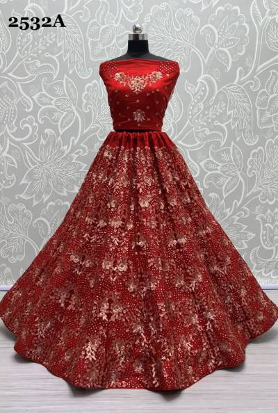 SERIES – 2532A TO 2532D BY ANJANI ART Net LEHENGA CHOLI WHOLESALER IN INDIA